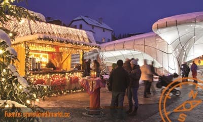 Panorama Christkindlmarkt Hungerburg - Mercado de Navidad panorámico de Hungerburg